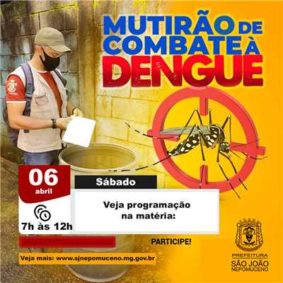 mutirão de combate a dengue veja na matéria